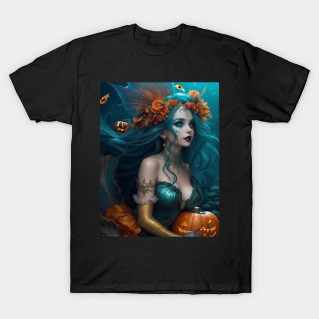 Halloween Mermaid Fairy T-Shirt by MGRCLimon